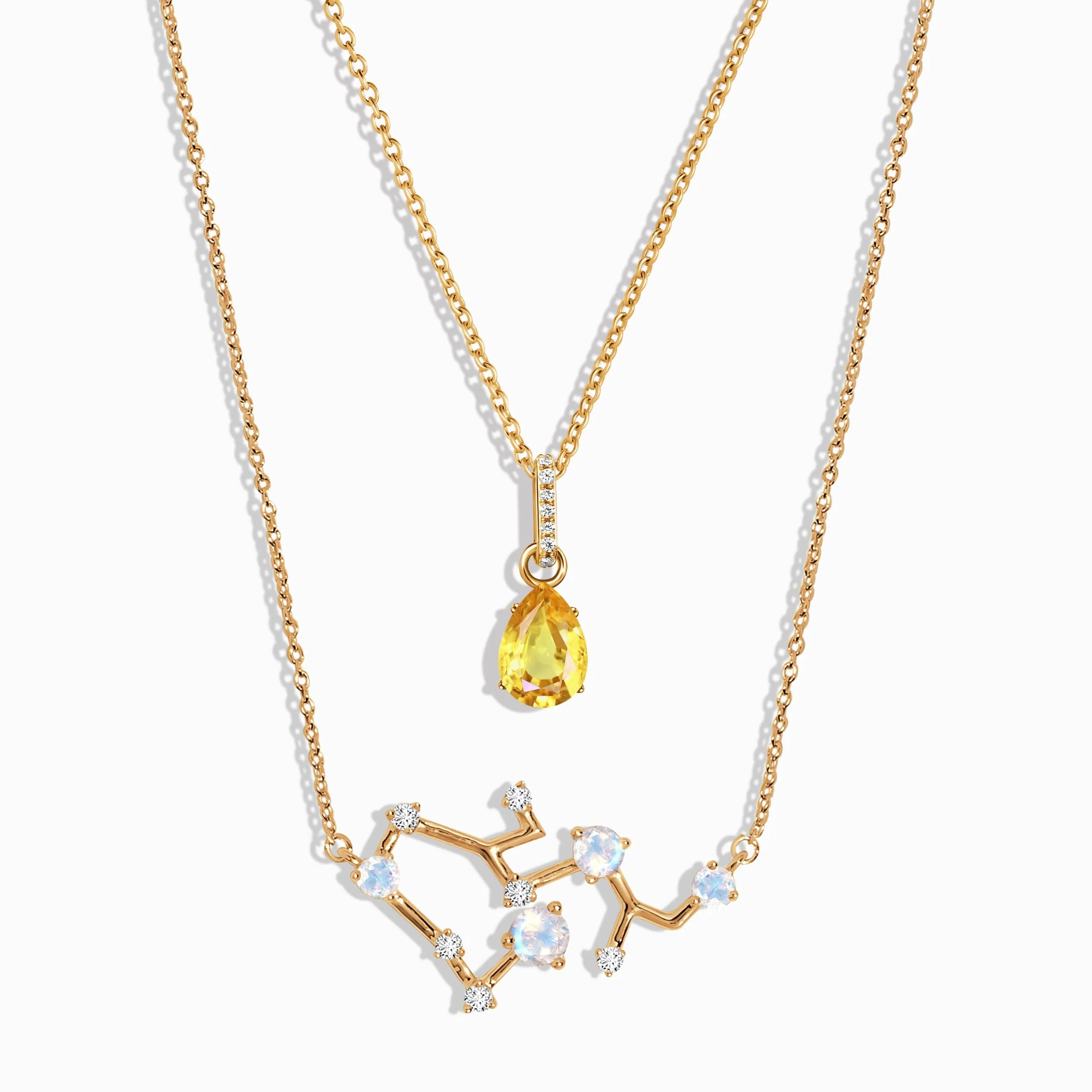 Sagittarius Zodiac & November Birthstone Necklaces - Image 5