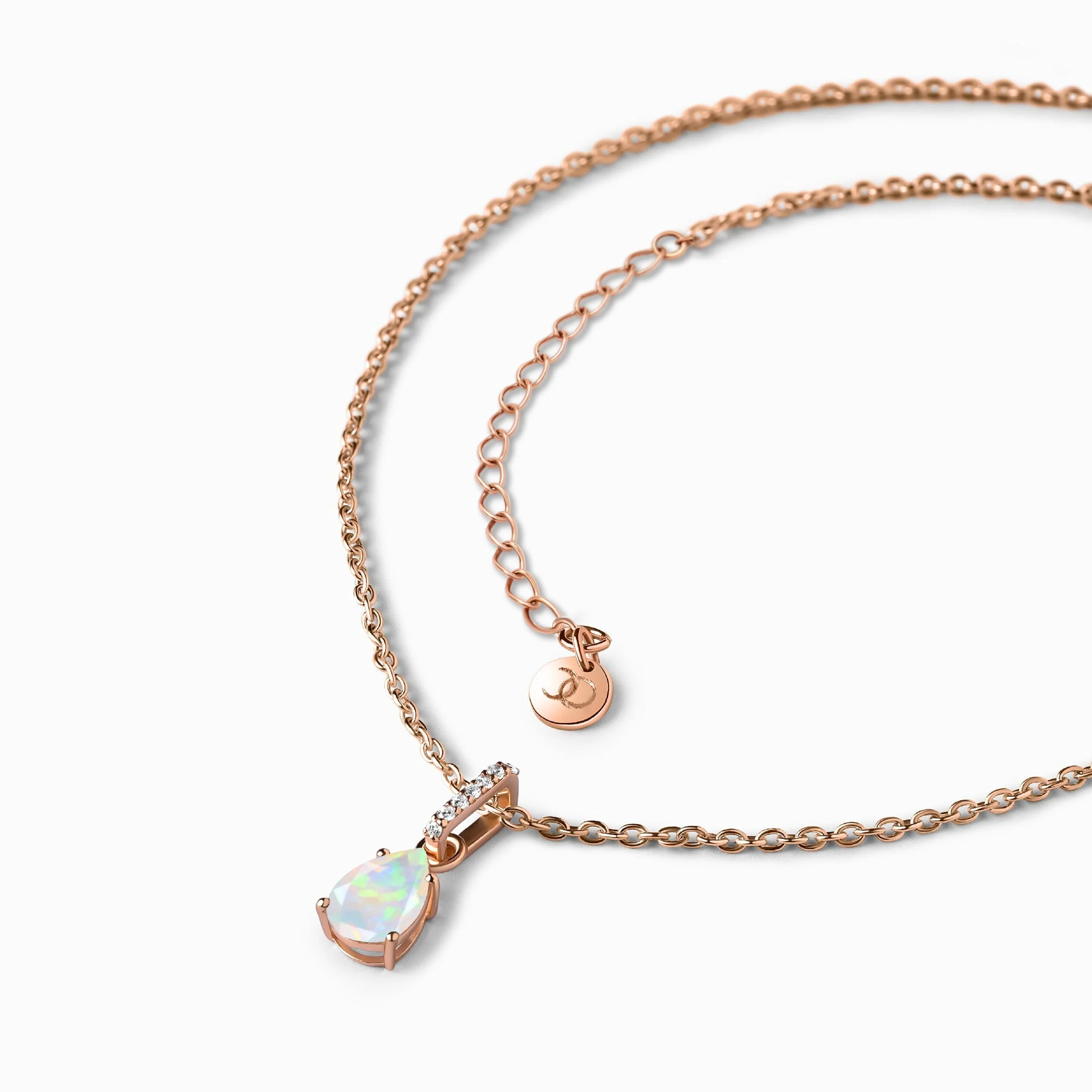 Libra Zodiac & October Birthstone Necklaces - Image 15
