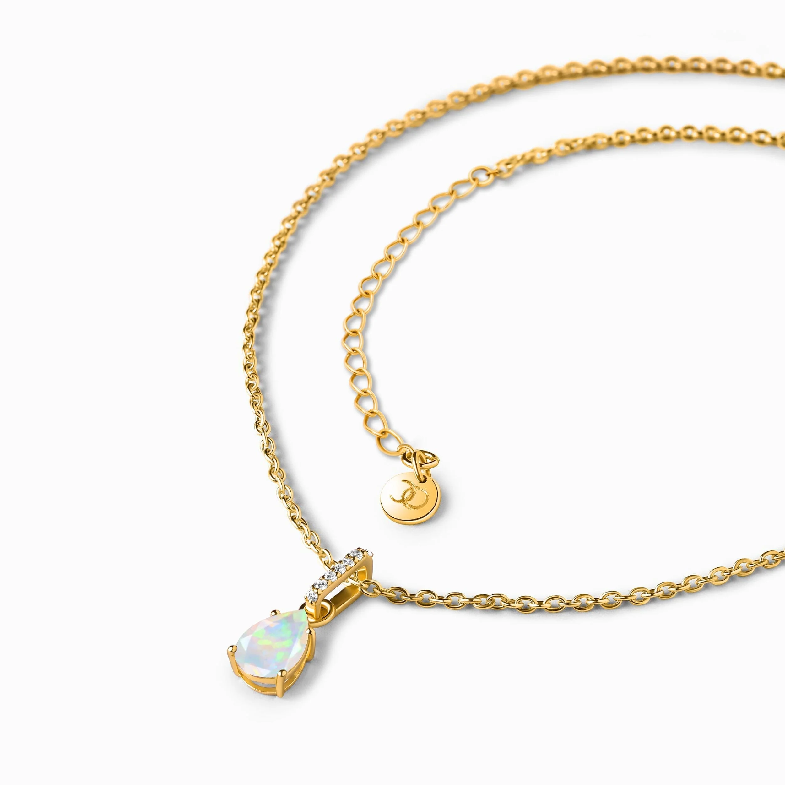 Libra Zodiac & October Birthstone Necklaces - Image 18