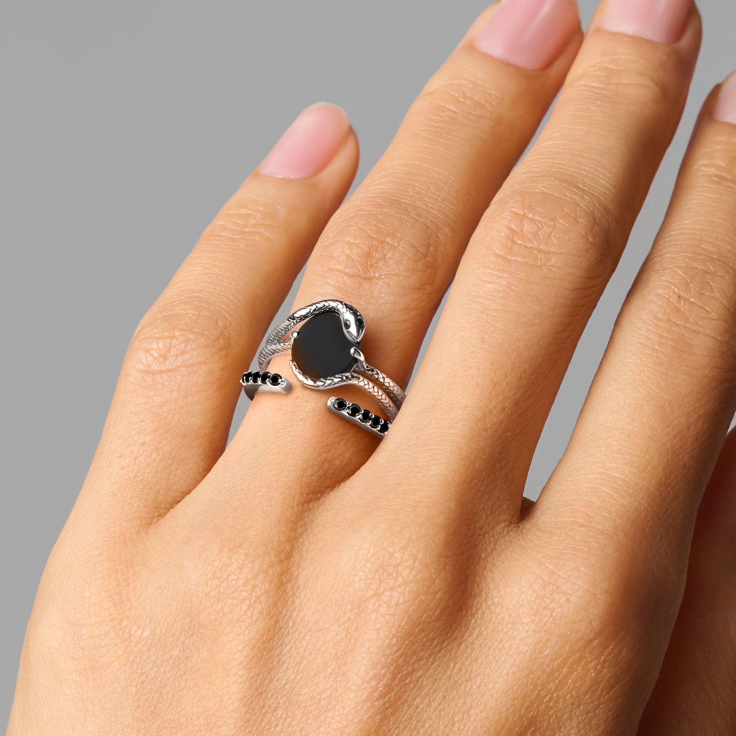 Serpent of Release Ring & Twinkling Band - Image 2