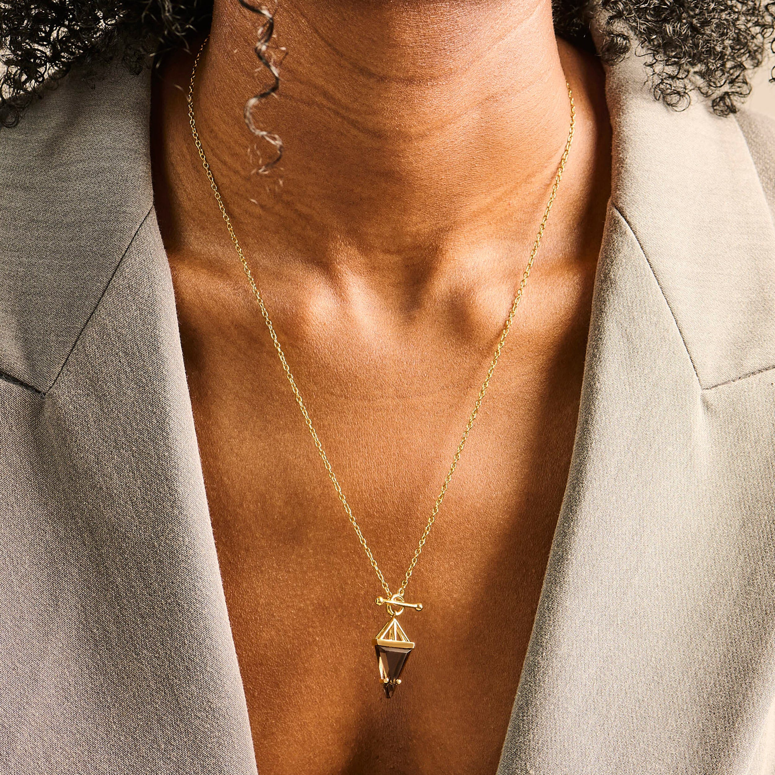 Smoky Quartz Necklace - Heroine T-Lock - Image 12