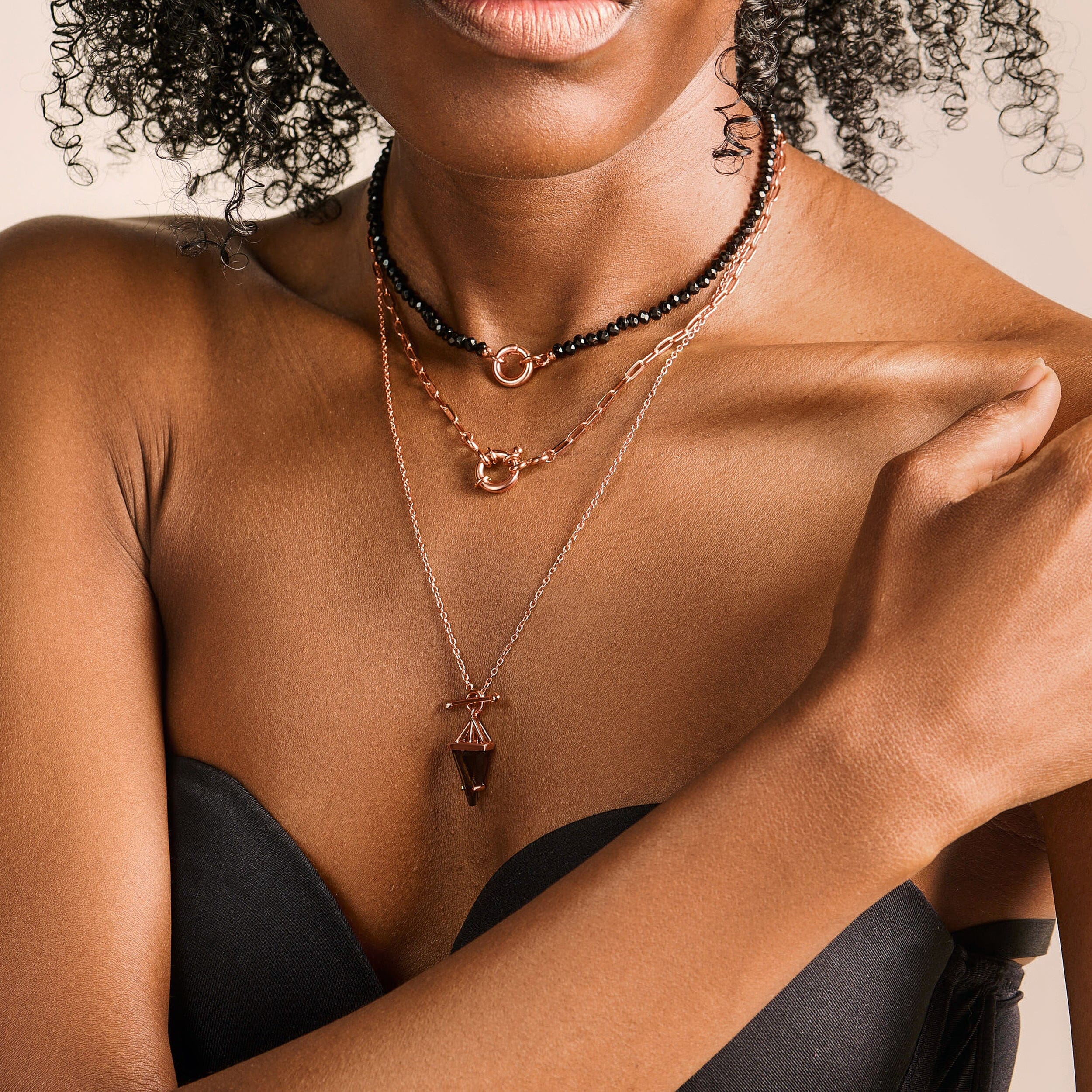 Smoky Quartz Necklace - Heroine T-Lock - Image 21