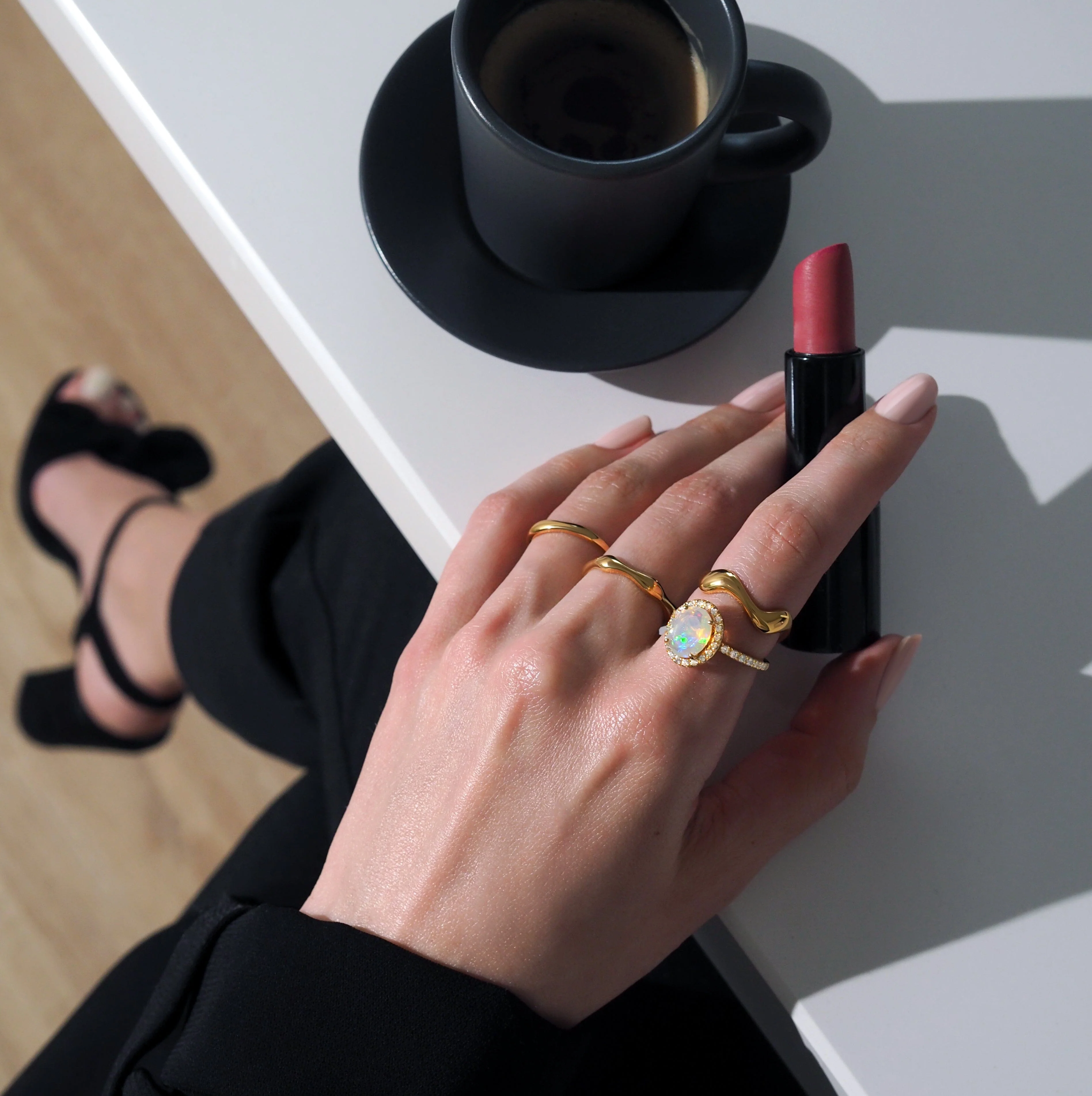 Stackable Ring Band - Lava - Image 12