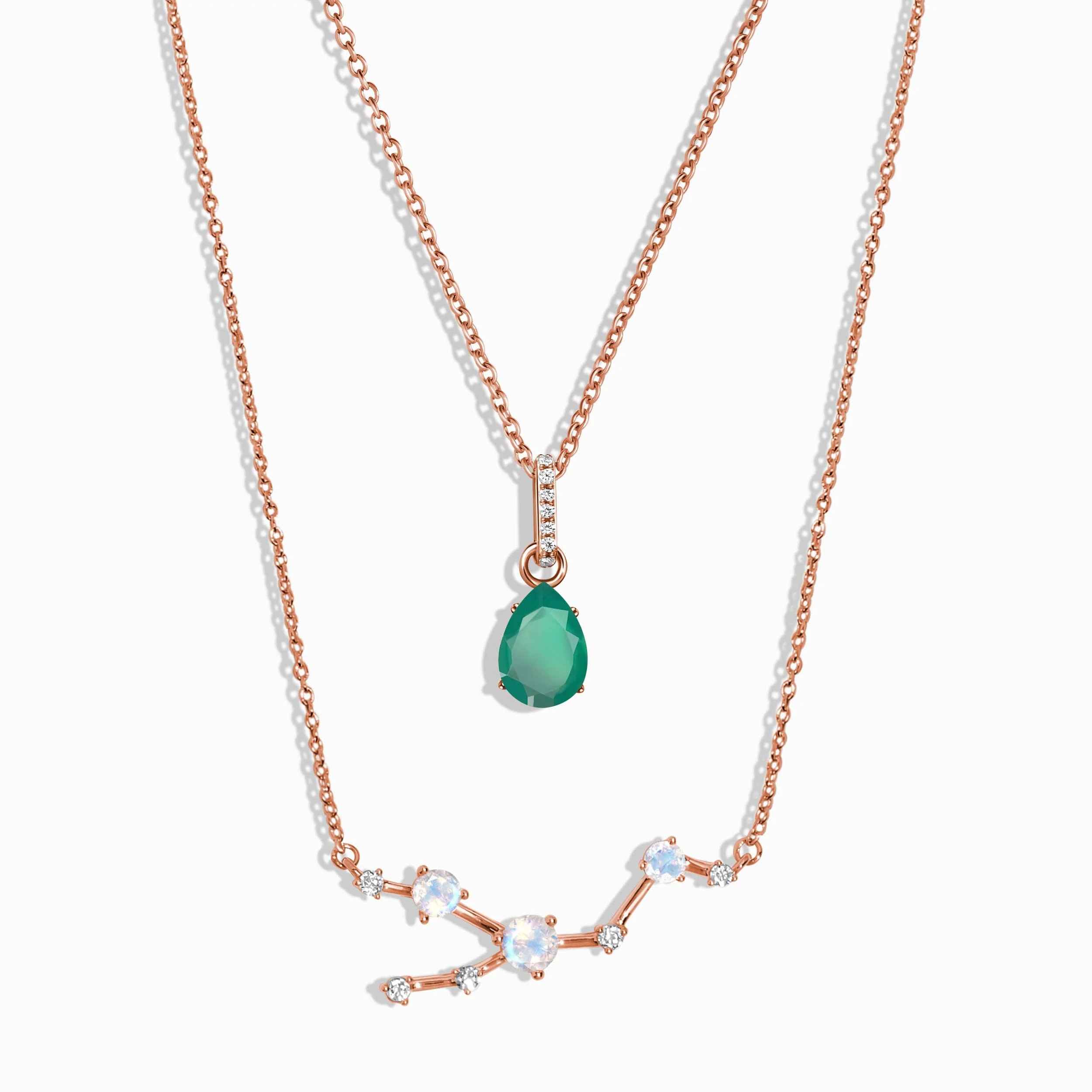 Taurus Zodiac & May Birthstone Necklaces - Image 3