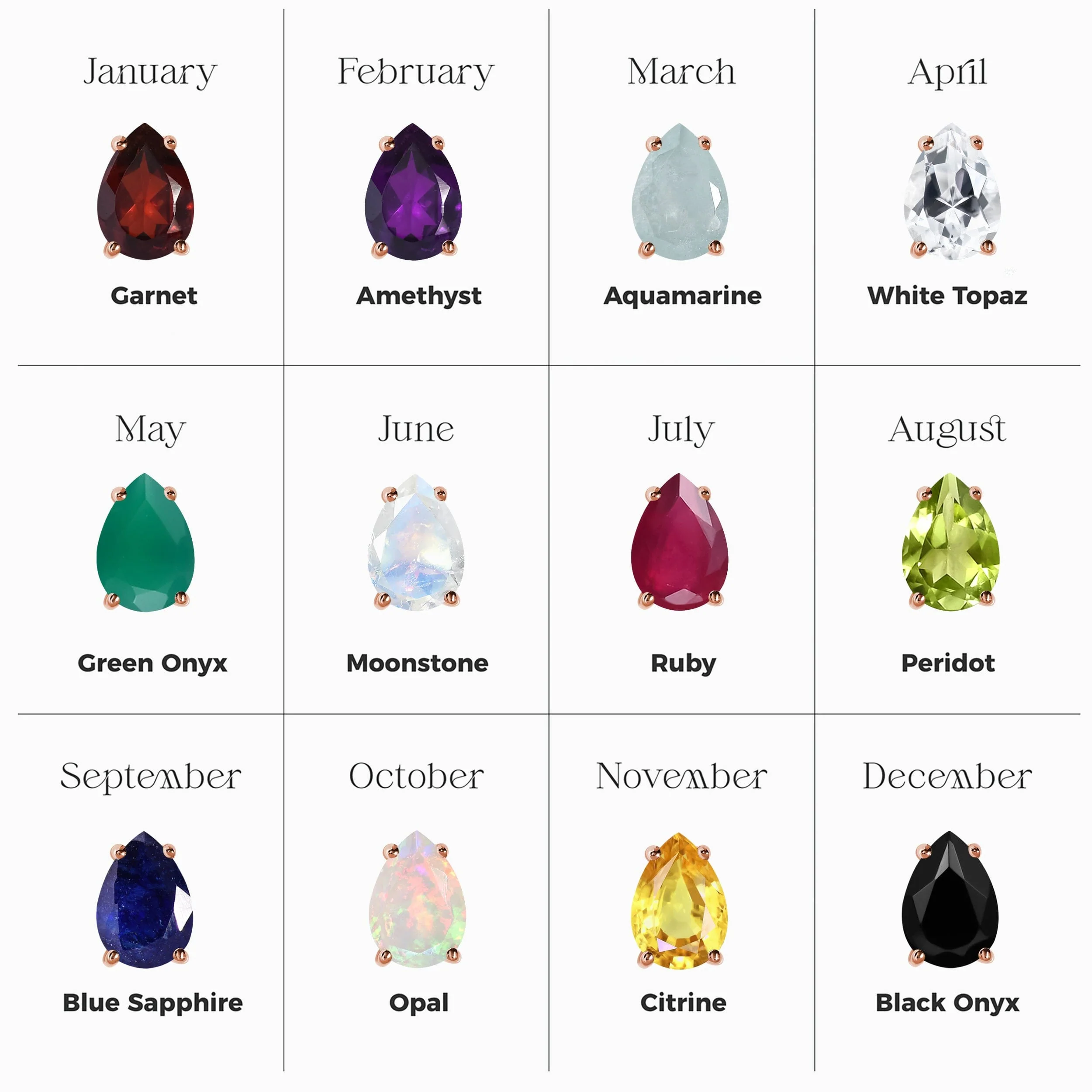 Taurus Zodiac & May Birthstone Necklaces - Image 16