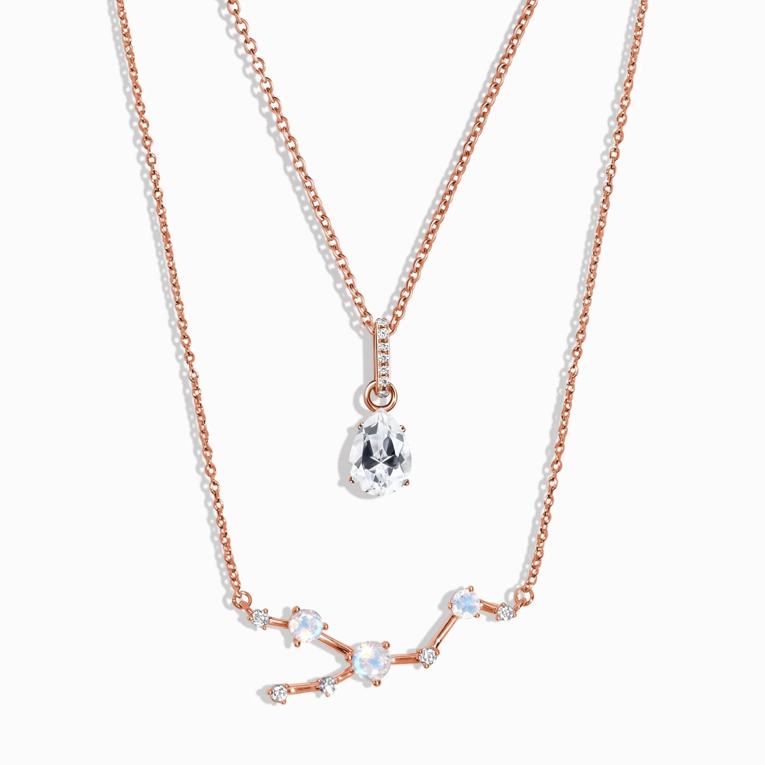 Taurus Zodiac & April Birthstone Necklaces - Image 3