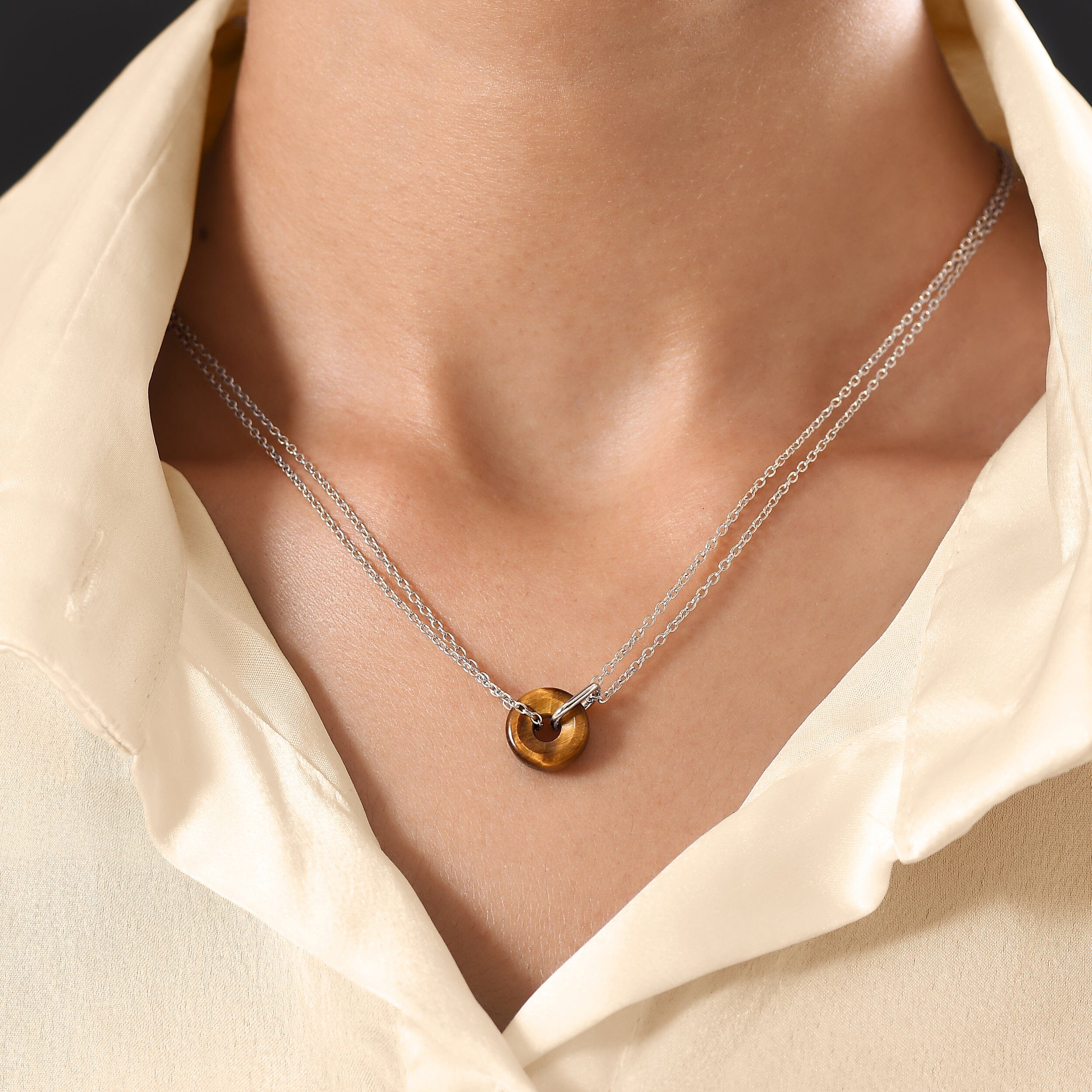 Tiger's Eye Necklace - Ora - Image 2