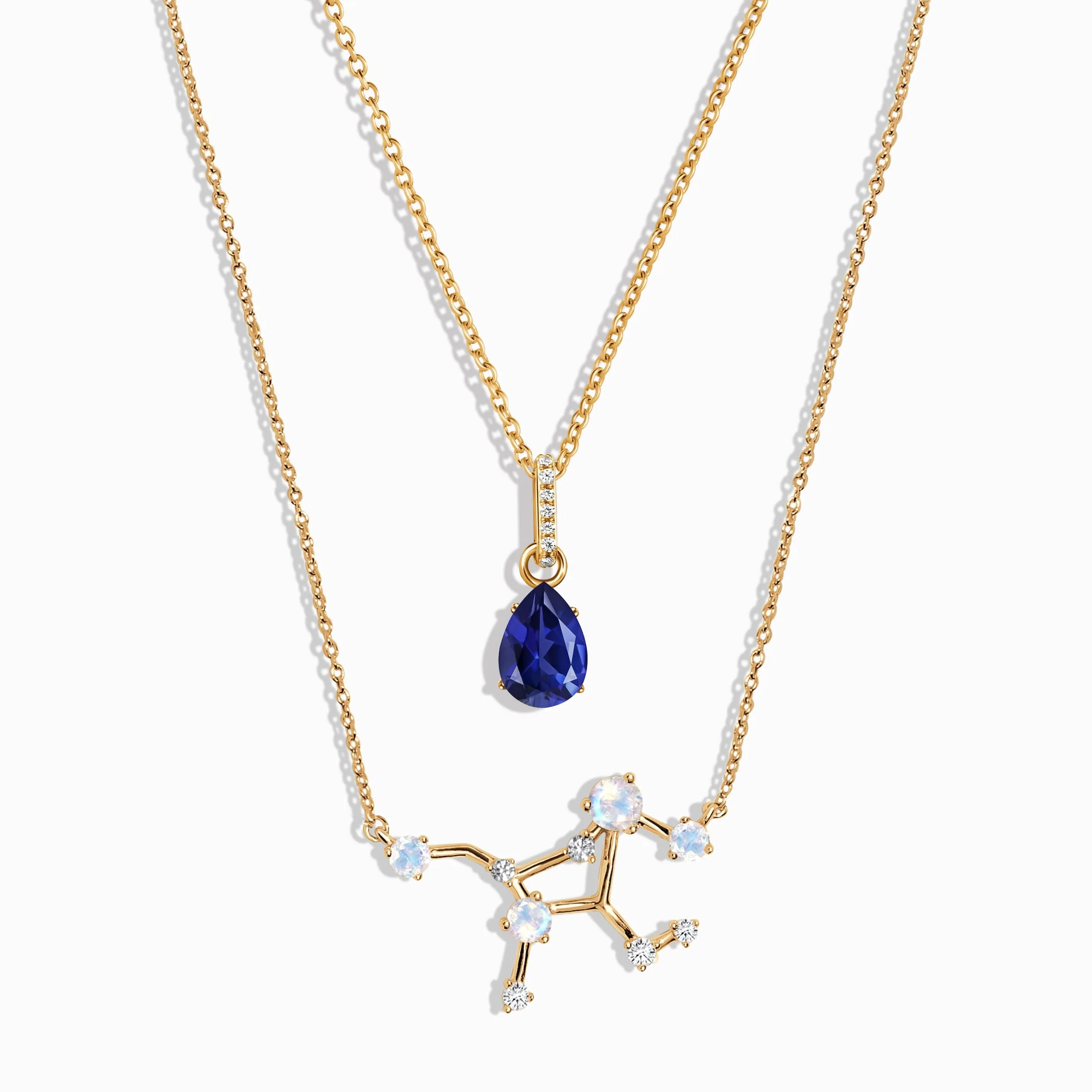 Virgo Zodiac & September Birthstone Necklaces - Image 5