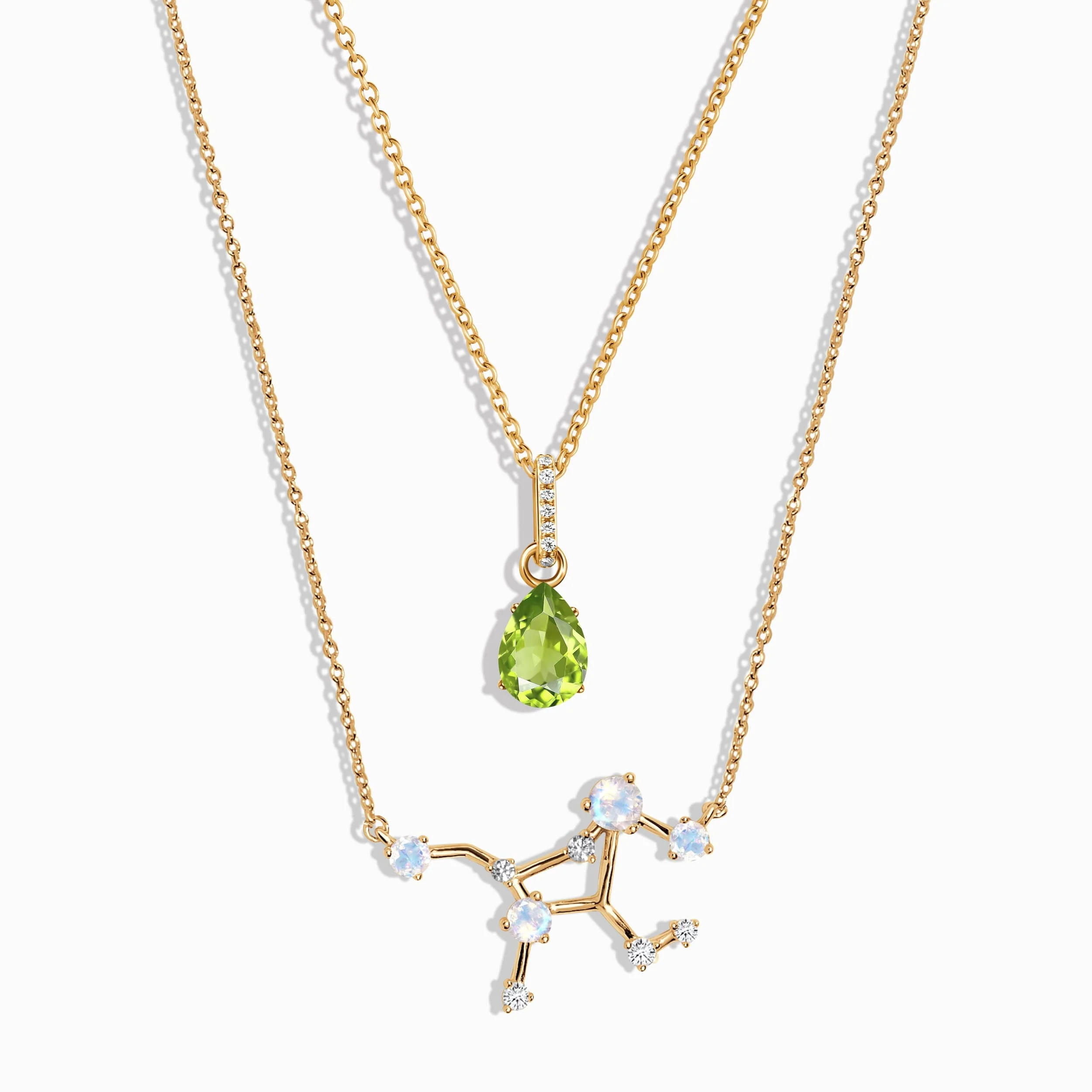 Virgo Zodiac & August Birthstone Necklaces - Image 5