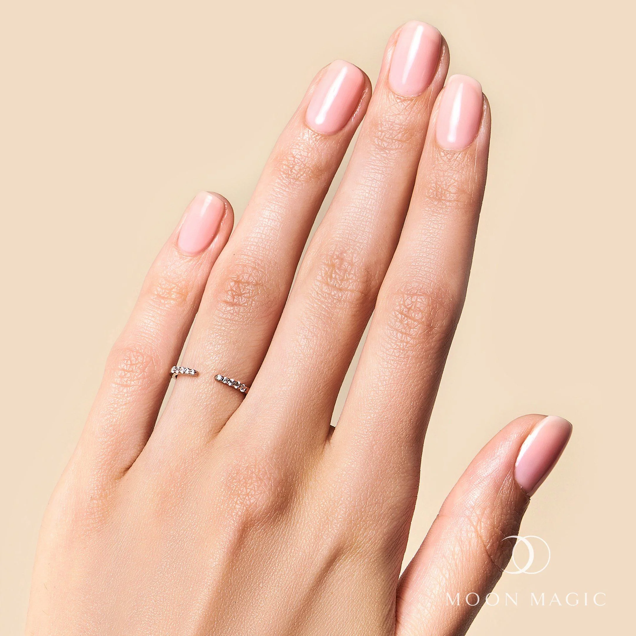 White Zircon Ring - Twinkling Band - Image 24