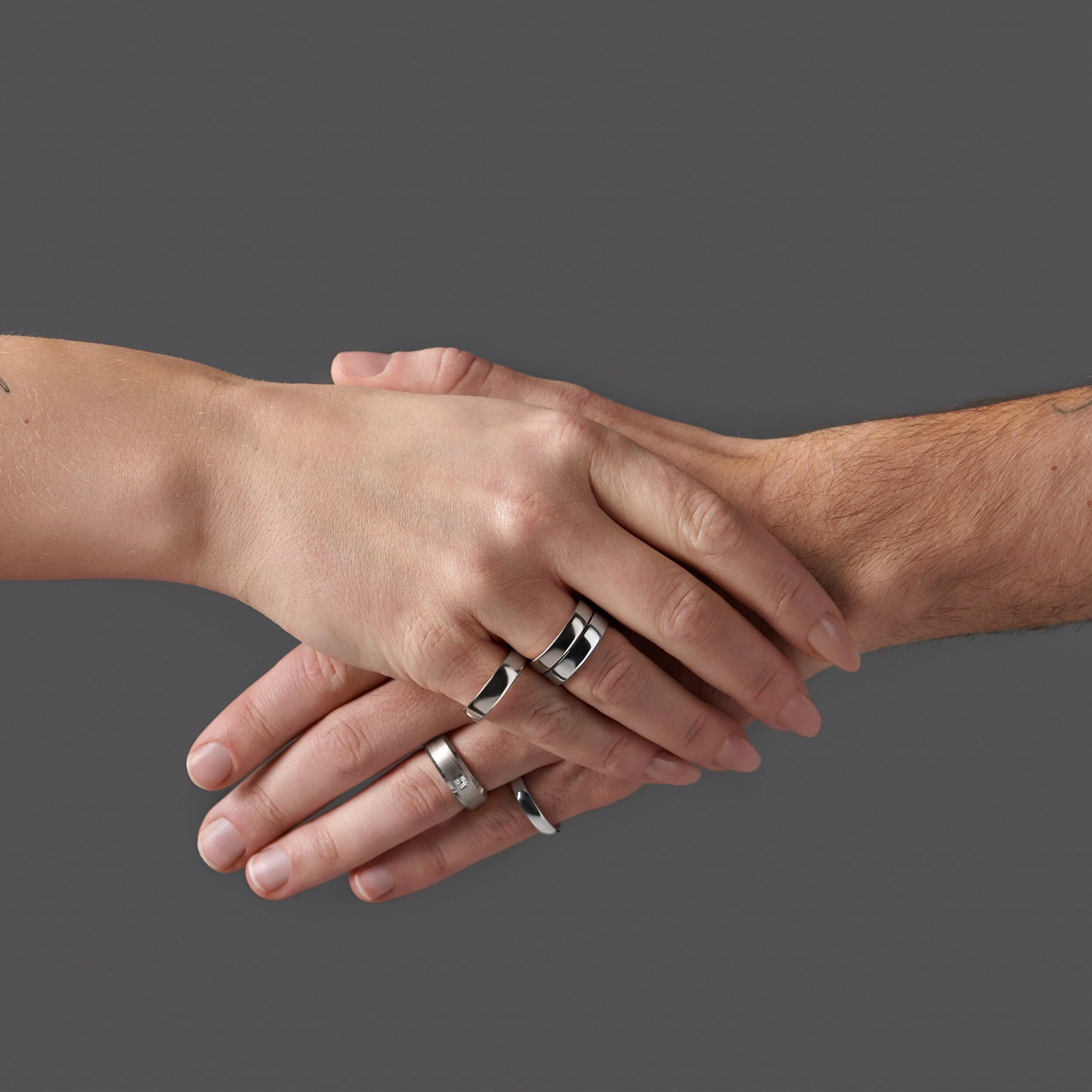 White Zircon Unisex Ring - Crafted - Image 11