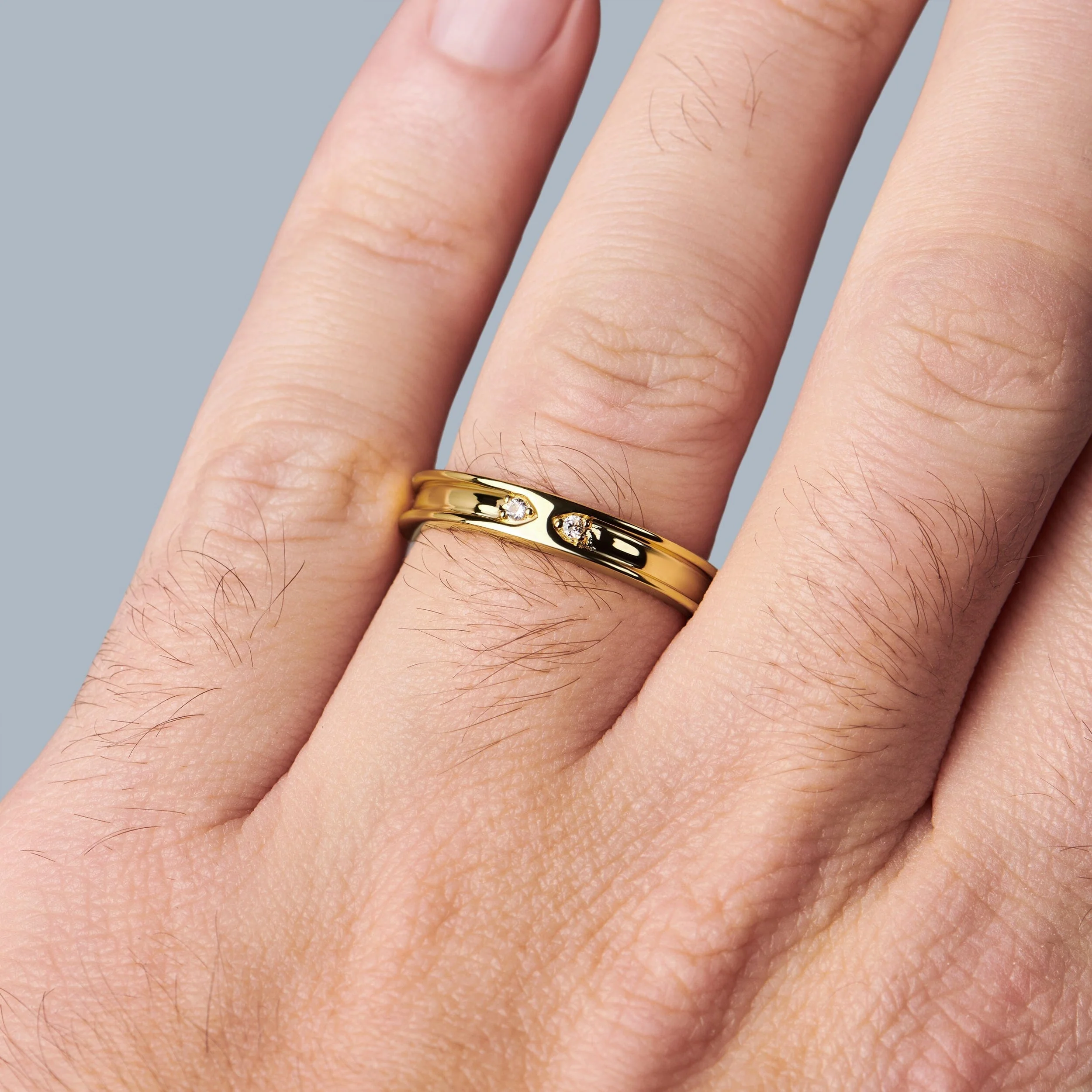 White Zircon Unisex Ring - Individualist - Image 21