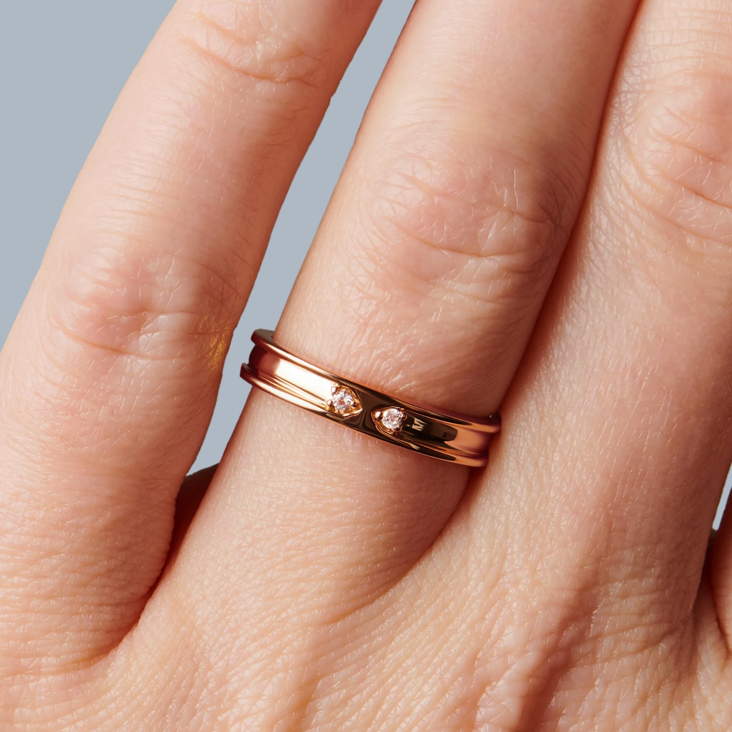 White Zircon Unisex Ring - Individualist - Image 4